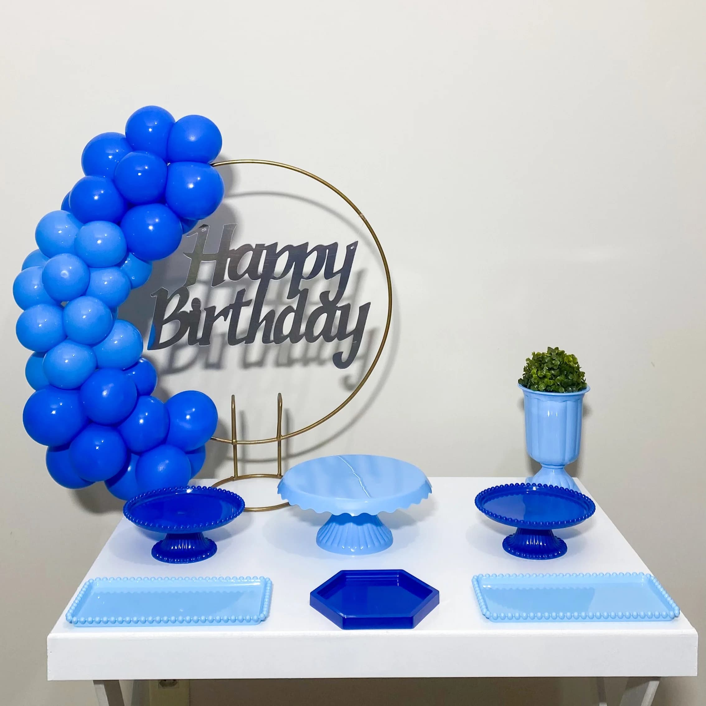 Kit Mesa - Happy Birthday Azul
