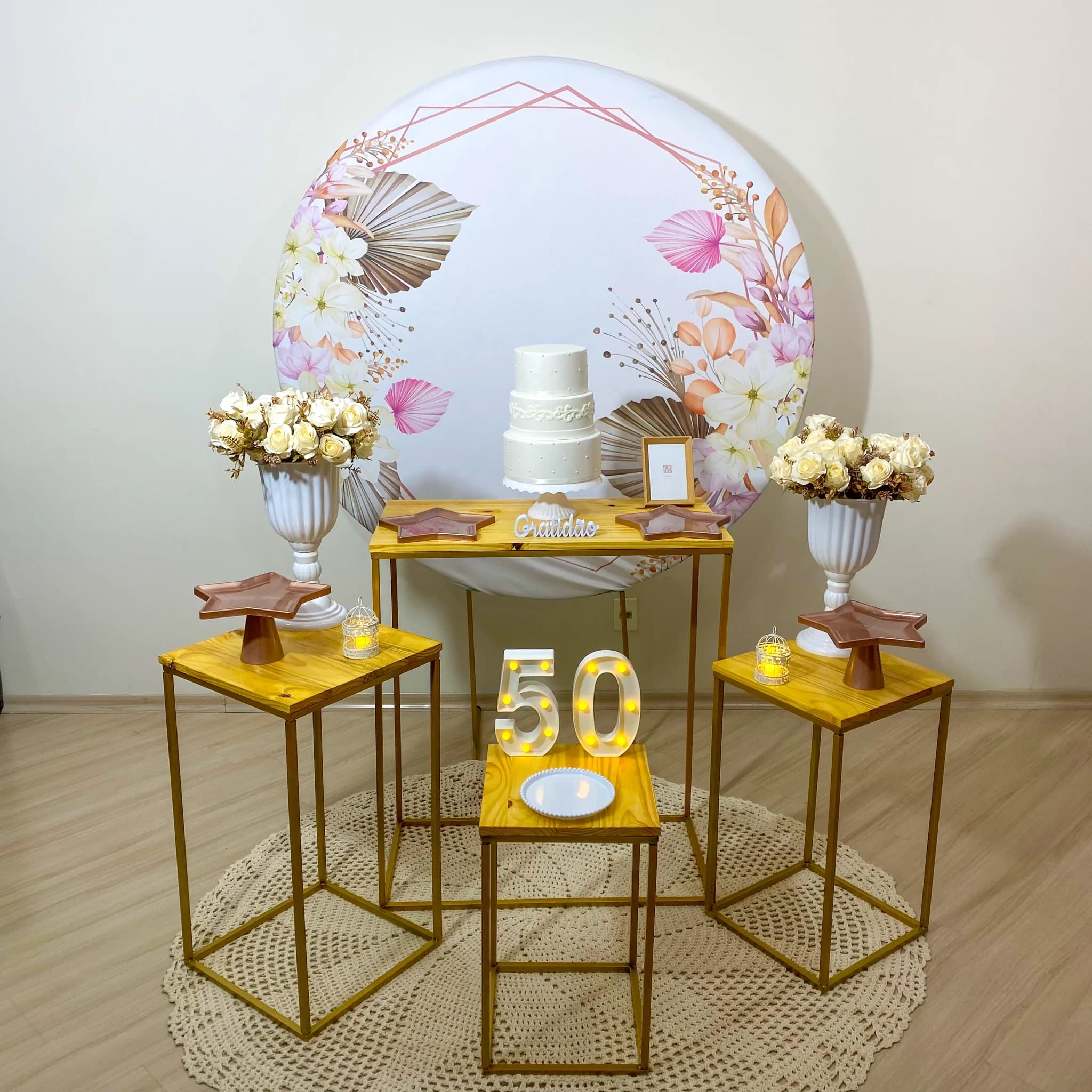 Kit Floral Rosé Gold