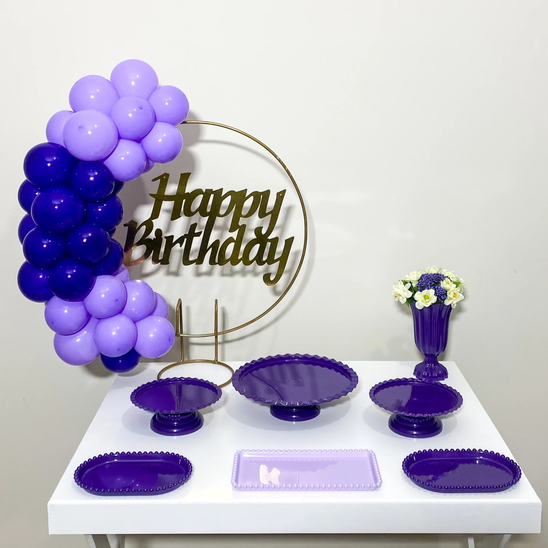 Kit Mesa - Roxo e Lilás
