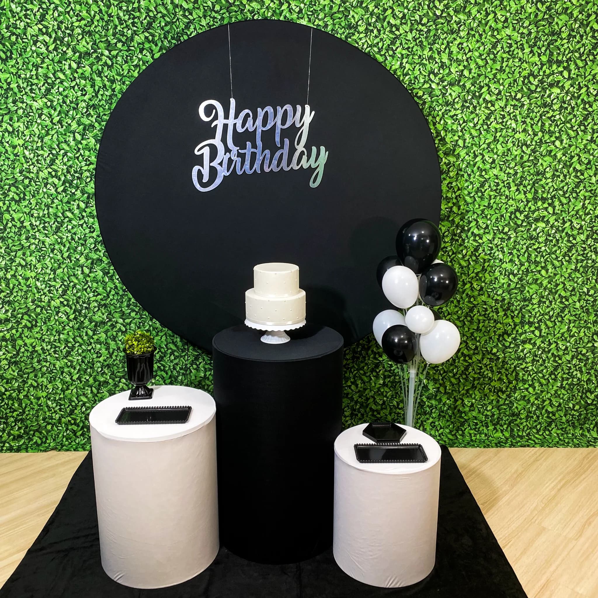 Kit Happy Birthday Preto e Branco